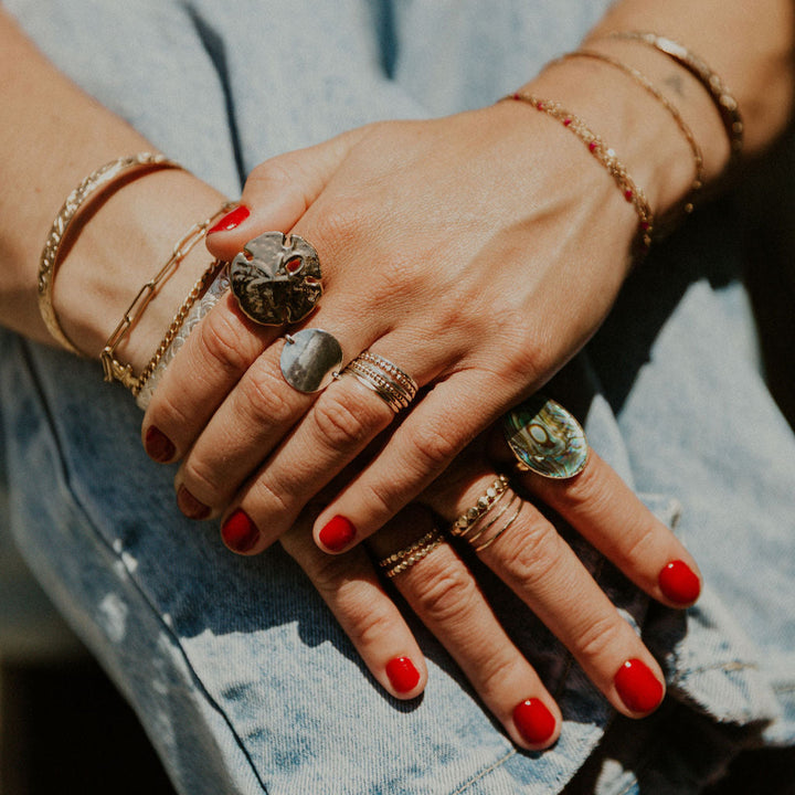 Charles Albert® Alchemia 'Tides' Sand Dollar Adjustable Ring