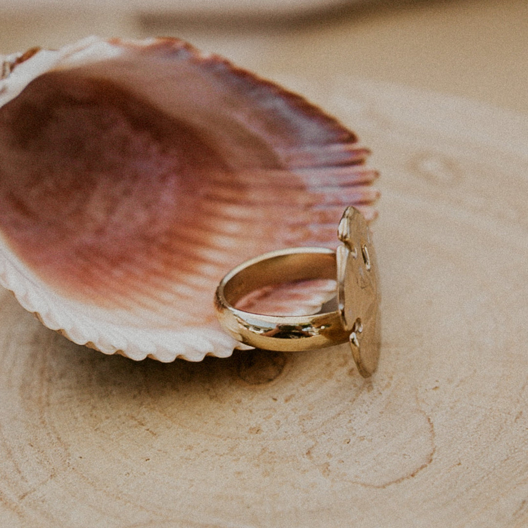 Charles Albert® Alchemia 'Tides' Sand Dollar Adjustable Ring