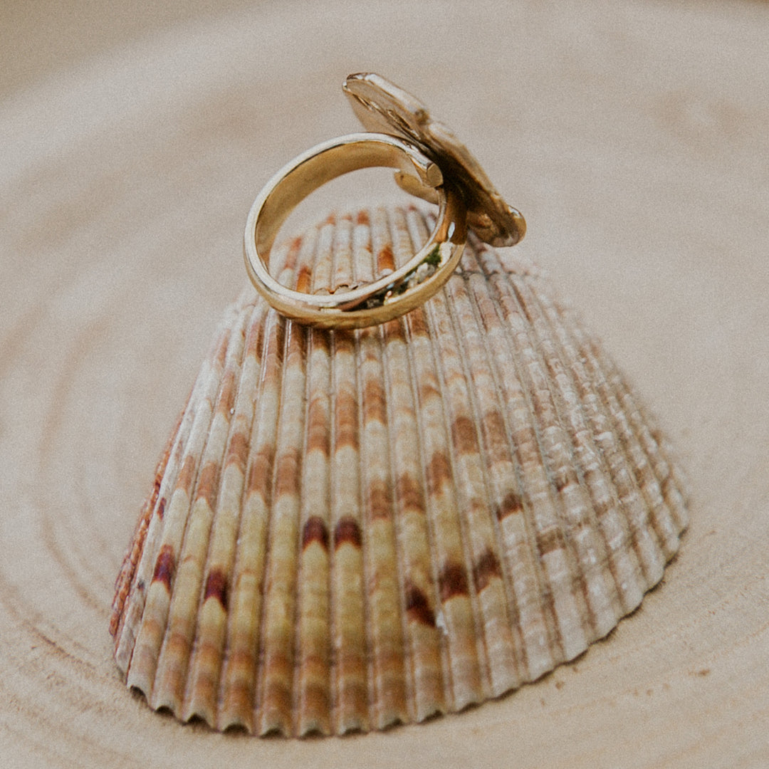 Charles Albert® Alchemia 'Tides' Sand Dollar Adjustable Ring