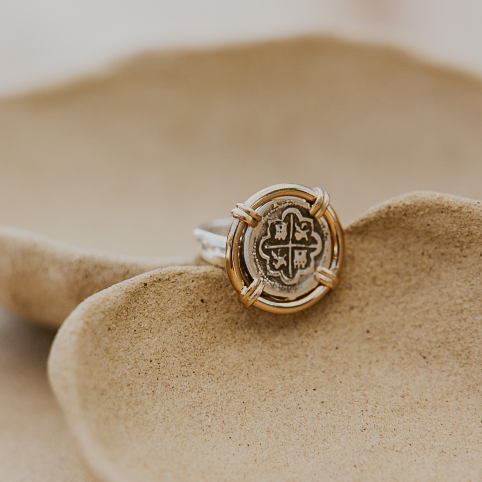 Charles Albert® Alchemia Spanish Coin 'La Costa' Adjustable Ring