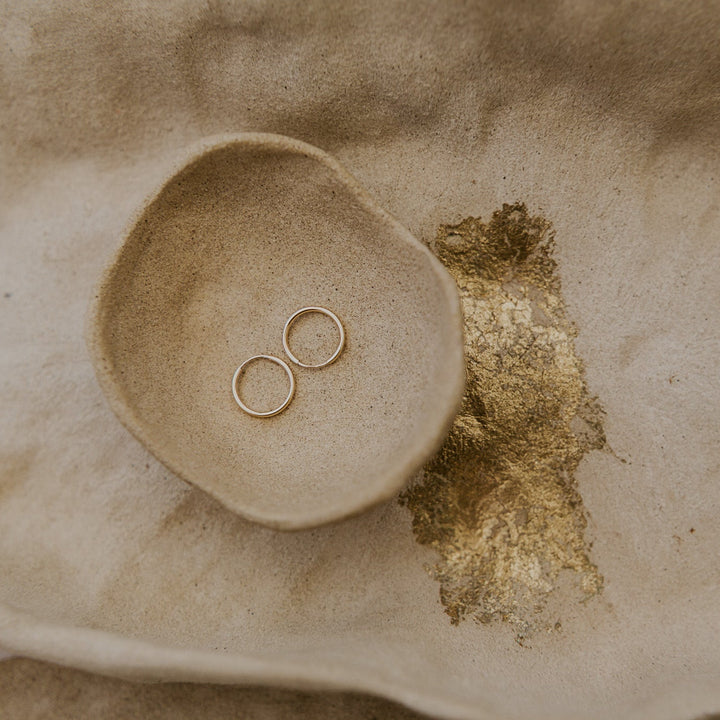 medium endless hoop earrings