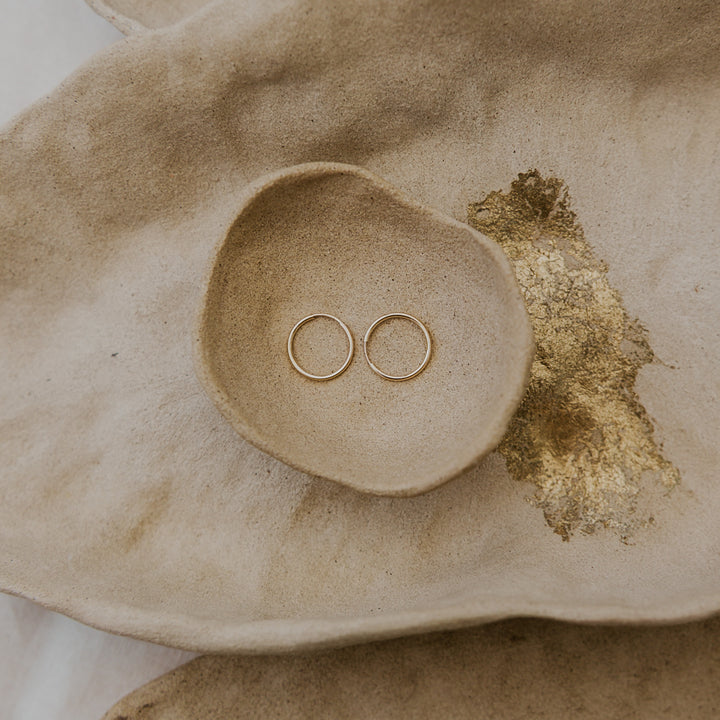 large size endless hoop earrings