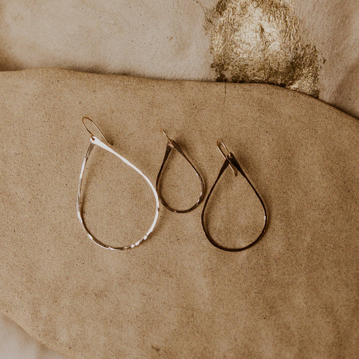 tear drop 14k gold fill earrings