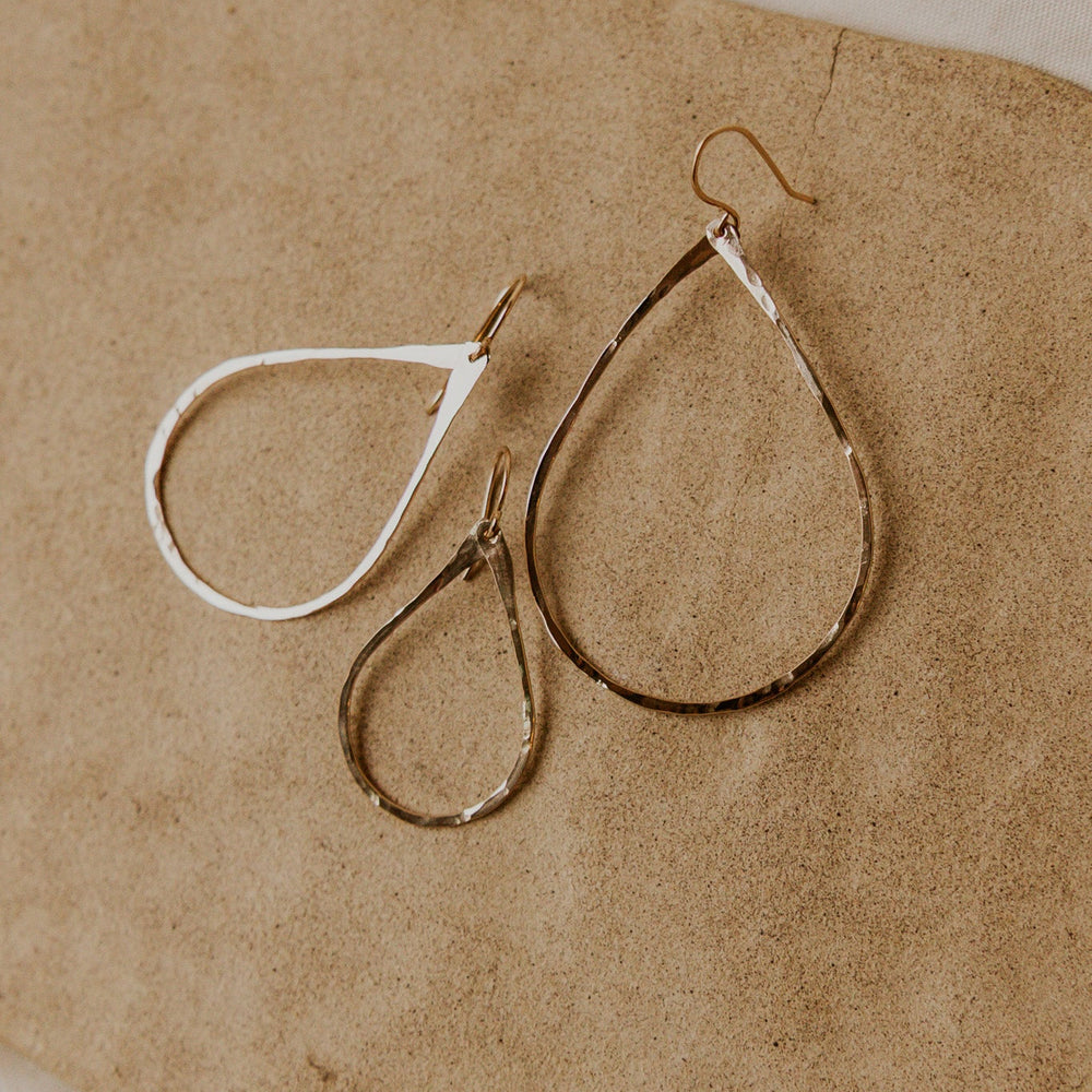 tear drop 14k gold fill earrings