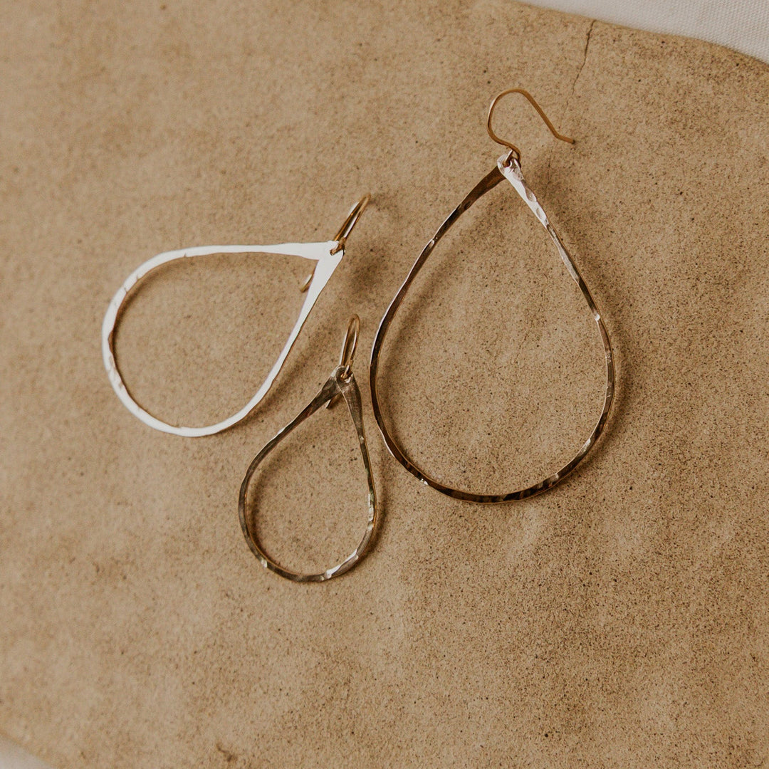 tear drop 14k gold fill earrings