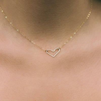 Lucy Open Heart Necklace