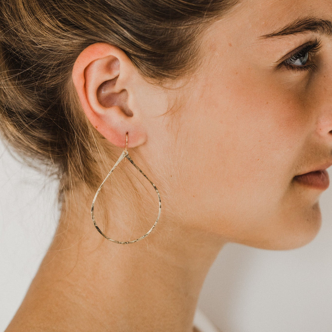tear drop 14k gold fill earrings