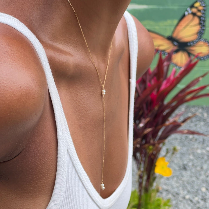 Golden Hour Y Necklace