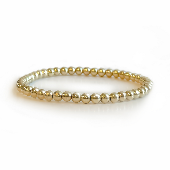 Khara Gold Ball Beaded Stretch Bracelet