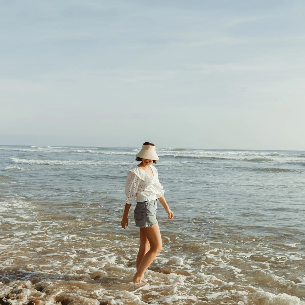 Leah Rio Straw Visor