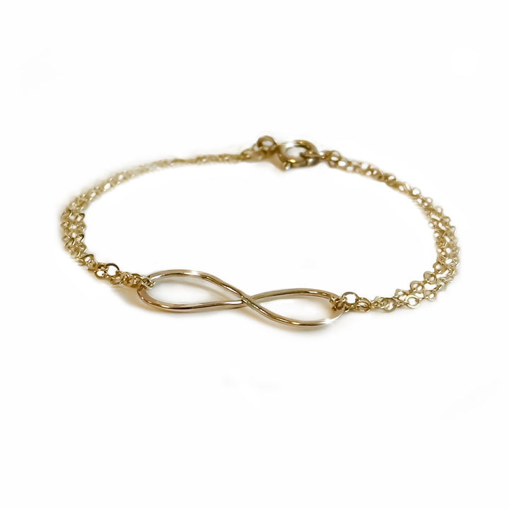 Teressa Lane Jewelry gold infinity bracelet for women with delicate chain and infinity symbol