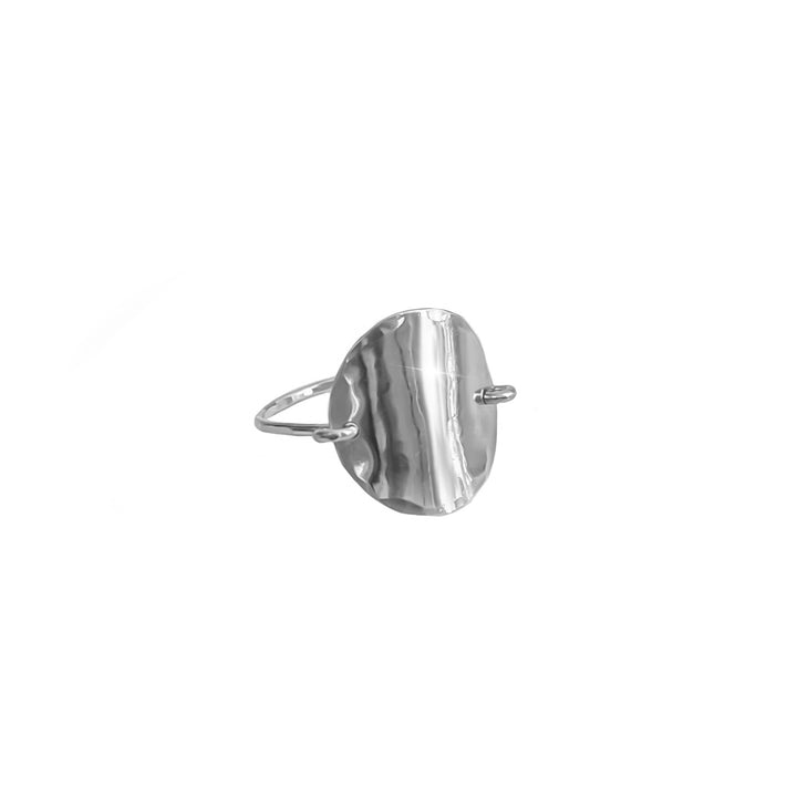 Teressa Lane Jewelry silver Katie Ring for women with a unique textured oval design