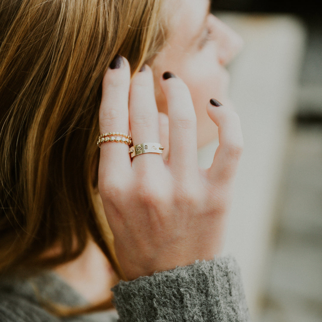 Holly Beaded Ring