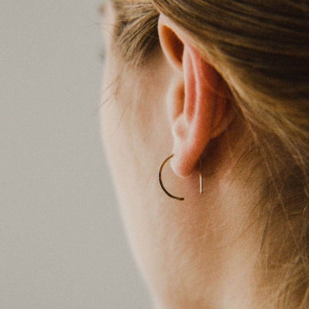 Lindsay Threader Hoop Earrings