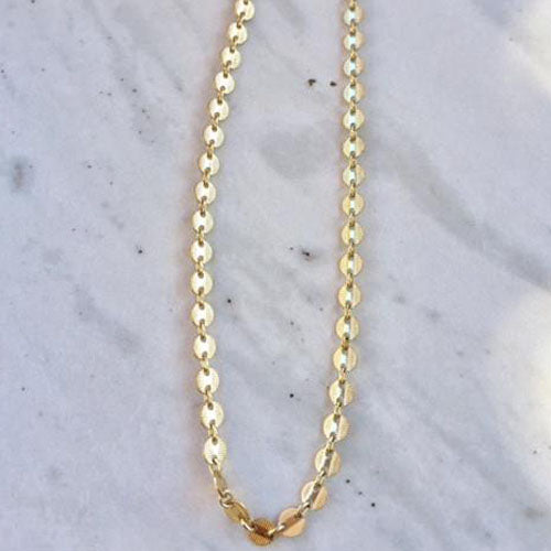 Gold Disc Necklace