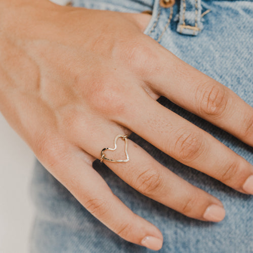 Lucy Open Heart Ring