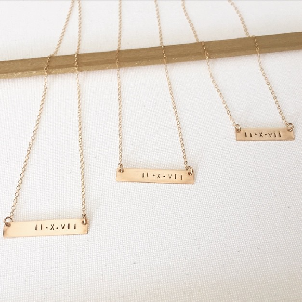 Kim Personalized Bar Necklace