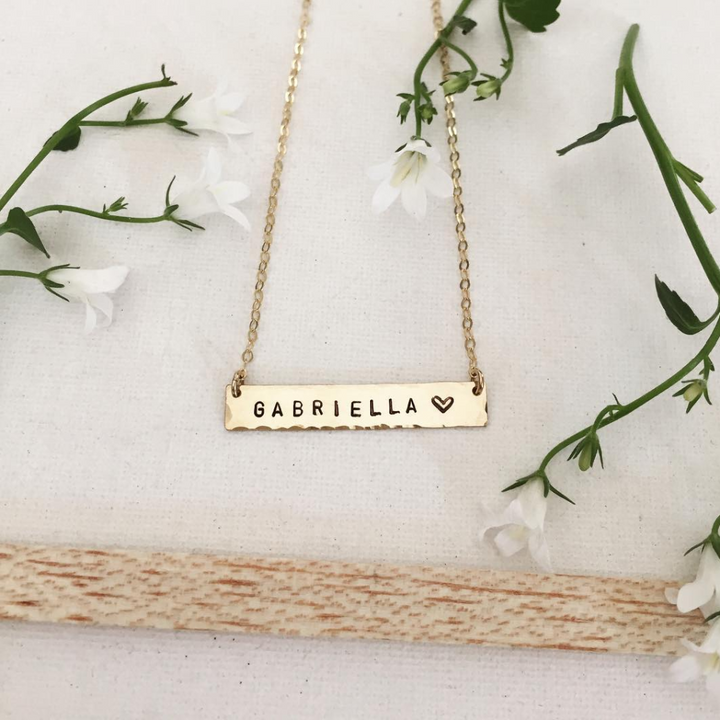 Kim Personalized Bar Necklace