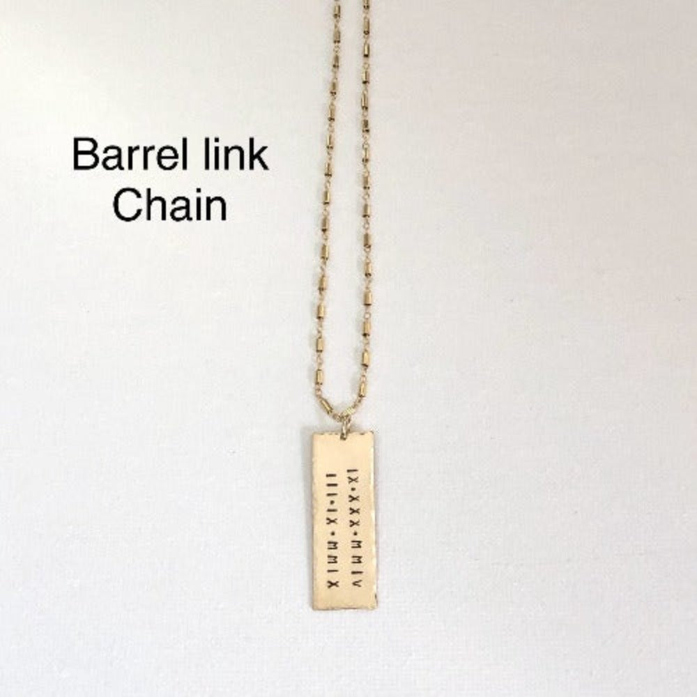 Tawny Tag Necklace
