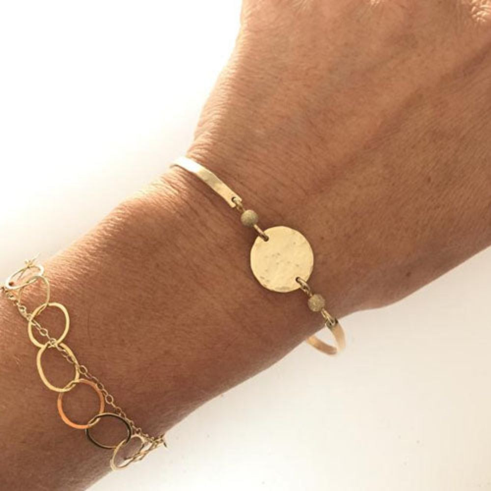 Teressa Bangle Disc Bracelet