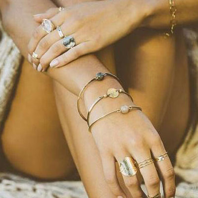 Teressa Bangle Disc Bracelet